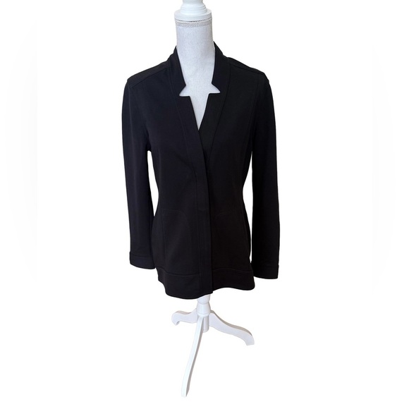 CABI CENTER JACKET BLACK KNIT BLAZER STYLED WORKWEAR SIZE MEDIUM - Picture 6 of 17